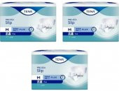 Tena Proskin Slip Plus 6 damla Orta Boy Medium Belbantlı Hasta Bezi 30lu 3 paket / 90 adet - 1