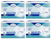Tena Proskin Slip Plus 6 Damla Orta Boy Medium Belbantlı Hasta Bezi 30Lu 4 Paket / 120 Adet - 1