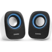 Dark DK-AC-SP100 1+1 Multimedia Usb Speaker Beyaz Hoparlör - 1