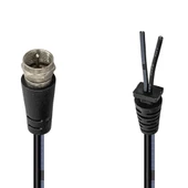 Weko 1.2 Metre F Konnektör Adaptör Kablo Yerli Üretim Uydu Konnektörü Soketli Kablo thumbnail 1