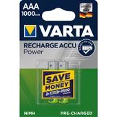 VARTA NI-MH 1.2 VOLT - 1000 MAH HR03 AAA ŞARJLI 2Lİ İNCE KALEM PİL - 1