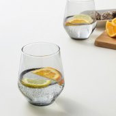 4 Adet Cam Bardak Seti Gri Renk MeridyenDukkan 45 cl, 4 Adet - 3