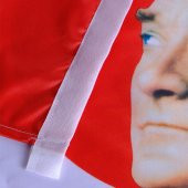 Atatürk Baskılı Türk Bayrağı Raşel Kumaş Dijital Baskı - 5