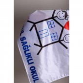 Temiz Okul Bayrağı Dijital Baskı 70x105 cm - 2