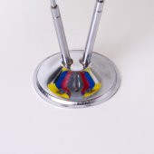 Ekvador 2li Masa Bayrağı Saten Kumaş Dijital Baskı 15x22,5 cm - 5