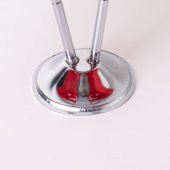 Türkiye 2li Masa Bayrağı Saten Kumaş Dijital Baskı 15x22,5 cm - 3