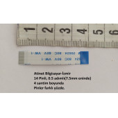 Lenovo Miix 2 (8 inch) screentouch-anakart arası   Flex  Kablosu 14 Pin 4Cm 14-0.5-4B thumbnail 2