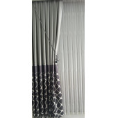 Fon Perde Toplama Aparatı Kornişe Takmatik Antrasit Gri Tavan Braçolu Perde Aksesuarı Perde Süsü Perde Kordonu - 1