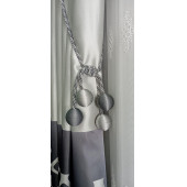 Fon Perde Toplama Aparatı Kornişe Takmatik Antrasit Gri Tavan Braçolu Perde Aksesuarı Perde Süsü Perde Kordonu - 2