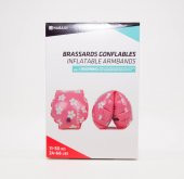 Çocuk Yüzücü Kolluğu - 11 / 30 Kg - Pembe / Çiçek Baskıl Meridyendukkan Nabaiji - 2