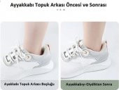 1 Çift BEYAZ Ortopedik Topuk Ekleme Topuklu Spor Ayakkabı Topuk Vurma Önleyici Koruyucu Yastığı Pedi - 5