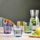 4 Adet Cam Bardak Seti Çok Renkli MeridyenDukkan 30 cl, 4 Adet - 2