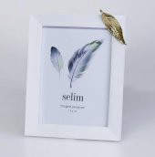 Crearthome 13x18 Yapraklı Çerçeve Beyaz Altın SCRV 124BYA84RS - 1
