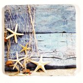 Şeker Portakalım Dekoratif Figürlü Doğal Taş Banyo Gider Kapağı Süsü Tekli 10X10 Cm - 1