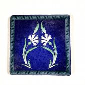 Şeker Portakalım Dekoratif Figürlü Doğal Taş Banyo Gider Kapağı Süsü Tekli 10X10 Cm - 1