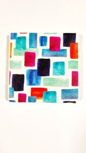 Şeker Portakalım Dekoratif Figürlü Doğal Taş Banyo Gider Kapağı Süsü Tekli 10X10 Cm - 1