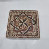 Şeker Portakalım Dekoratif Figürlü Doğal Taş Banyo Gider Kapağı Süsü Tekli 10X10 Cm - 1