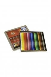 Koh-i Noor Polycolor Artist 24 Renk Metal Kutu Kuru Boya Kalemi thumbnail 2