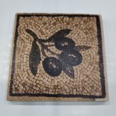 Şeker Portakalım Dekoratif Figürlü Doğal Taş Banyo Gider Kapağı Süsü Tekli 10X10 Cm - 1