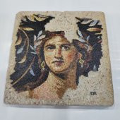 Şeker Portakalım Dekoratif Figürlü Doğal Taş Banyo Gider Kapağı Süsü Tekli 10X10 Cm - 1