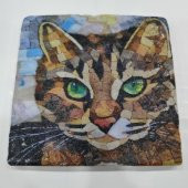 Şeker Portakalım Dekoratif Figürlü Doğal Taş Banyo Gider Kapağı Süsü Tekli 10X10 Cm - 1