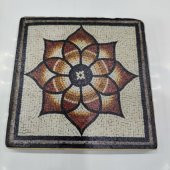 Şeker Portakalım Dekoratif Figürlü Doğal Taş Banyo Gider Kapağı Süsü Tekli 10X10 Cm - 1