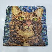 Şeker Portakalım Dekoratif Figürlü Doğal Taş Banyo Gider Kapağı Süsü Tekli 10X10 Cm - 1