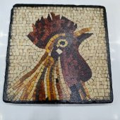 Şeker Portakalım Dekoratif Figürlü Doğal Taş Banyo Gider Kapağı Süsü Tekli 10X10 Cm - 1