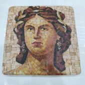 Şeker Portakalım Dekoratif Figürlü Doğal Taş Banyo Gider Kapağı Süsü Tekli 10X10 Cm - 1