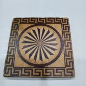 Şeker Portakalım Dekoratif Figürlü Doğal Taş Banyo Gider Kapağı Süsü Tekli 10X10 Cm - 1