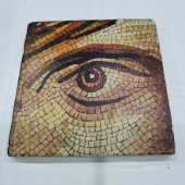 Şeker Portakalım Dekoratif Figürlü Doğal Taş Banyo Gider Kapağı Süsü Tekli 10X10 Cm - 1