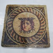 Şeker Portakalım Dekoratif Figürlü Doğal Taş Banyo Gider Kapağı Süsü Tekli 10X10 Cm - 1