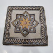 Şeker Portakalım Dekoratif Figürlü Doğal Taş Banyo Gider Kapağı Süsü Tekli 10X10 Cm - 1
