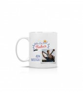 Kişiye Özel Babalar Günü Kral Babam Fotoğraf Baskılı Kupa Bardak HK2700 thumbnail 2