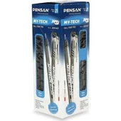 Pensan My-Tech Tükenmez Kalem İğne Uç Siyah 0.7 (25 Adet) - 4