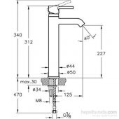 Artema Minimax S A41990 Yüksek Lavabo Bataryası, Krom - 2