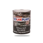 İzolak Plast Solvent Bazlı Dış Cephe Doğal Taş Verniği 0.75 Kg - 1
