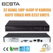 32 KANAL 5MP 1440P IP KAMERA KAYIT CİHAZI NVR 8232 XMEYE - 1