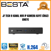 JF TECH 8 Kanal 2 MP 1080P NVR IP Kamera Kayıt Cihazı Xmeye KD-5008N - 1
