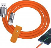 Type C 120w Watt 6 A Süper Hızlı Şarj Data Kablosu 1 Metre Type-C - 4