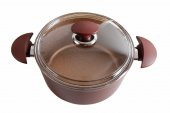 Porland Grena Bordo Derin Tencere 20 cm 04STY002982 - 2