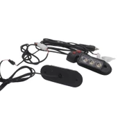 Çakar lamba 3x2 led 12w 12-24v sarı-mavi / LAPA197-1 thumbnail 2