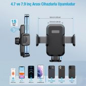 Coofbe Torpido Üzeri Araç İçi Telefon Tutucu Vakumlu Yeni Style Araç İçi Ters Teleskopic Telefon Tutucu - 6