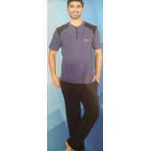 GONCA CONCEPT ERKEK XXL KISA KOLLU PİJAMA TAKIMI - 1