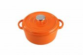 Porland Sapore Turuncu Derin Döküm Tencere 24 Cm 04Fst002570 - 1