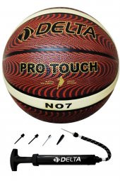 Delta Pro Touch 7 Numara Dura-Strong Deluxe Basketbol Topu + Çok Fonksiyonlu Top Pompası İkili Set - 1
