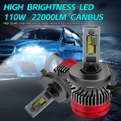 Led far ampulü canbus 110W 22000LM H4 12v / LAAM920 thumbnail 2