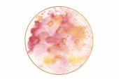 Porland Cosmos Desen1 Düz Tabak 24 cm 04ALM006663 - 1