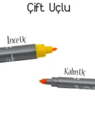 Alpino Double Çift Taraflı Keçeli Kalem 10 Renk - 3