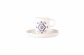 Porland Arabesque Desen5 Tabaklı Kahve Fincanı 85cc 04ALM006043 - 1
